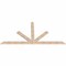 Ekena Millwork Saratoga Smooth Timber Gable Bracket, Douglas Fir, 108"W x 54"H x 1 1/2"D x 5 1/2"F, 12/12 Pitch GBW108X54X0206SAR00SDF - alternate 4